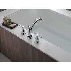 Delta Linden Double Lever Handle Deck Mounted Roman Tub Filler - Less Rough In -Bathroom Sales Store delta t2793 alt 8