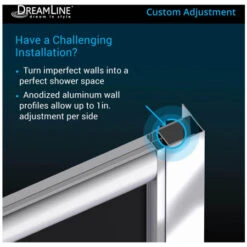 DreamLine Prime 36" Wide X 76 3/4" High Semi-Frameless Clear Glass Sliding Shower Enclosure - Includes Shower Base -Bathroom Sales Store dreamline dl 6153 cl alternate view 67
