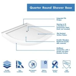 DreamLine Prime 36" Wide X 76 3/4" High Semi-Frameless Clear Glass Sliding Shower Enclosure - Includes Shower Base -Bathroom Sales Store dreamline dl 6153 cl alternate view 77