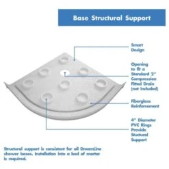 DreamLine Prime 36" Wide X 76 3/4" High Semi-Frameless Clear Glass Sliding Shower Enclosure - Includes Shower Base -Bathroom Sales Store dreamline dl 6153 cl alternate view 79