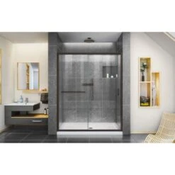DreamLine Infinity-Z 72" High X 56" Wide Sliding Semi Frameless Shower Door With Clear Glass 30 DreamLine Infinity-Z 72" High X 56" Wide Sliding Semi Frameless Shower Door With Clear Glass -Bathroom Sales Store dreamline shdr 0960720 alternate view 1529
