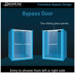 DreamLine Charisma 76" High X 60" Wide Sliding Frameless Shower Door With Clear Glass -Bathroom Sales Store dreamline shdr 1360760 alternate view 10620