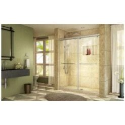 DreamLine Charisma 76" High X 60" Wide Sliding Frameless Shower Door With Clear Glass -Bathroom Sales Store dreamline shdr 1360760 alternate view 10621