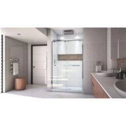 DreamLine Encore 44-48" W X 76" H Semi-Frameless Bypass Sliding Shower Door -Bathroom Sales Store dreamline shdr 1648760 alternate view 1056