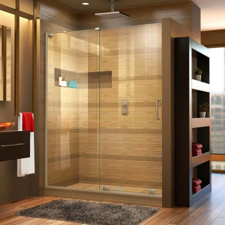 DreamLine Mirage-X 72" High X 44" To 48" Width Sliding Frameless Shower Door With Clear Glass, Left-Wall Bracket 3 DreamLine Mirage-X 72" High X 44" To 48" Width Sliding Frameless Shower Door With Clear Glass, Left-Wall Bracket