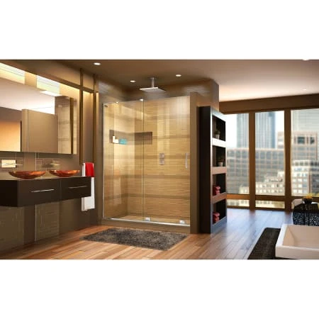 DreamLine Mirage-X 72" High X 44" To 48" Width Sliding Frameless Shower Door With Clear Glass, Left-Wall Bracket 4 DreamLine Mirage-X 72" High X 44" To 48" Width Sliding Frameless Shower Door With Clear Glass, Left-Wall Bracket - Image 2