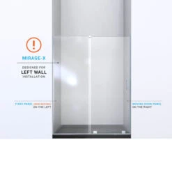 DreamLine Mirage-X 72" High X 44" To 48" Width Sliding Frameless Shower Door With Clear Glass, Left-Wall Bracket 21 DreamLine Mirage-X 72" High X 44" To 48" Width Sliding Frameless Shower Door With Clear Glass, Left-Wall Bracket -Bathroom Sales Store dreamline shdr 1948723l alternate view 1626