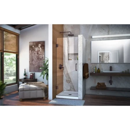 DreamLine Unidoor 72" High X 25" Wide Hinged Frameless Shower Door With Clear Glass 5 DreamLine Unidoor 72" High X 25" Wide Hinged Frameless Shower Door With Clear Glass - Image 3
