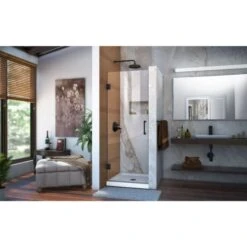 DreamLine Unidoor 72" High X 25" Wide Hinged Frameless Shower Door With Clear Glass 23 DreamLine Unidoor 72" High X 25" Wide Hinged Frameless Shower Door With Clear Glass -Bathroom Sales Store dreamline shdr 20257210f alternate view 1705