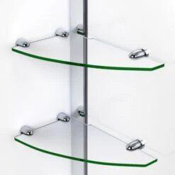 DreamLine Unidoor 72" High X 58" Wide Hinged Frameless Shower Door With Clear Glass - Includes 2 Shelves -Bathroom Sales Store dreamline shdr 20577210s alternate view 2996