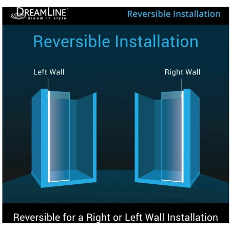 DreamLine Linea 72" High X 34" Wide Frameless Open Entry Shower Door With Clear Glass 5 DreamLine Linea 72" High X 34" Wide Frameless Open Entry Shower Door With Clear Glass - Image 3