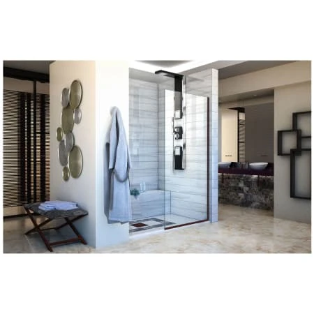 DreamLine Linea 72" High X 34" Wide Frameless Open Entry Shower Door With Clear Glass 13 DreamLine Linea 72" High X 34" Wide Frameless Open Entry Shower Door With Clear Glass - Image 11