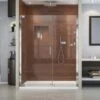 DreamLine Elegance 72" High X 60" Wide Pivot Frameless Shower Door With Clear Glass -Bathroom Sales Store dreamline shdr 4158720 01 9129144