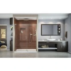 DreamLine Elegance 72" High X 60" Wide Pivot Frameless Shower Door With Clear Glass -Bathroom Sales Store dreamline shdr 4158720 alternate view 4872