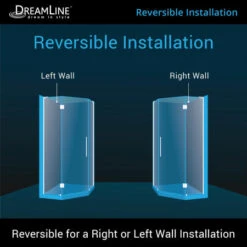 DreamLine Prism 72" High X 37" Wide X 36-1/8" Deep Pivot Frameless Shower Enclosure With Clear Glass -Bathroom Sales Store dreamline shen 2136360 alternate image 992