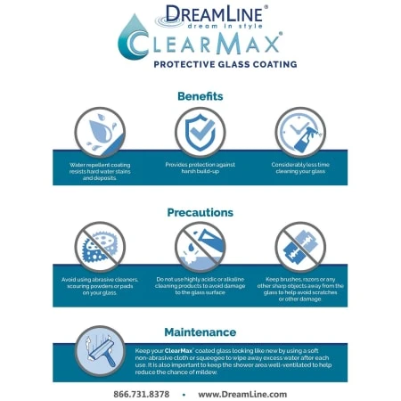 DreamLine Prism Plus 40" X 40" X 72" Frameless Hinged Shower Enclosure 22 DreamLine Prism Plus 40" X 40" X 72" Frameless Hinged Shower Enclosure - Image 20