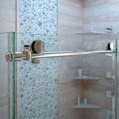 DreamLine Enigma-X 76" High X 61" Wide X 34-1/2" Deep Sliding Frameless Shower Enclosure With Clear Glass -Bathroom Sales Store dreamline shen 6134600 alternate view 8926