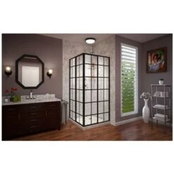 DreamLine French Corner 72" H X 34-1/2" W X 34-1/2" D Sliding Framed Shower Enclosure With Clear Glass -Bathroom Sales Store dreamline shen 8134340 89 alternate view 12539