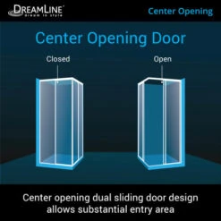 DreamLine Cornerview 72" High X 34-1/2" Wide X 34-1/2" Deep Sliding Framed Shower Enclosure With Clear Glass -Bathroom Sales Store dreamline shen 8134340 alternate view 1233