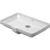 Duravit 2nd Floor 20-5/8" Rectangular Ceramic Undermount Bathroom Sink With Overflow -Bathroom Sales Store duravit 03165300001 6517755