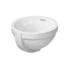 Duravit Architec 12-5/8" Circular Ceramic Undermount Bathroom Sink With Overflow 1 Duravit Architec 12-5/8" Circular Ceramic Undermount Bathroom Sink With Overflow -Bathroom Sales Store duravit 0319270000 6517755