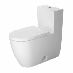 Duravit ME By Starck 0.92/1.32 GPF Dual Flush One Piece Elongated Chair Height Toilet With Top Flush Button - Less Seat -Bathroom Sales Store duravit 2173010001 duravit pi hi 217301 1014152 21