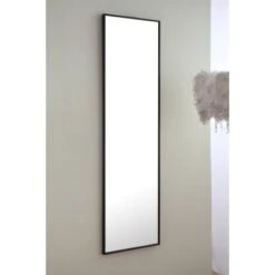 Eternity 60" X 18" Rectangular Metal Framed Wall Mirror -Bathroom Sales Store elegant lighting mr408x 18 angled view 34
