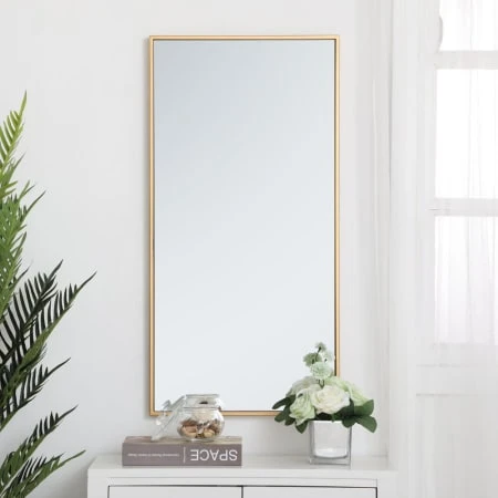 Eternity 18" X 36" Rectangular Beveled Metal Framed Bathroom Mirror 13 Eternity 18" X 36" Rectangular Beveled Metal Framed Bathroom Mirror - Image 11