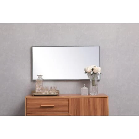 Eternity 18" X 36" Rectangular Beveled Metal Framed Bathroom Mirror 16 Eternity 18" X 36" Rectangular Beveled Metal Framed Bathroom Mirror - Image 14