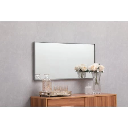 Eternity 18" X 36" Rectangular Beveled Metal Framed Bathroom Mirror 17 Eternity 18" X 36" Rectangular Beveled Metal Framed Bathroom Mirror - Image 15