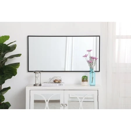 Eternity 18" X 36" Rectangular Beveled Metal Framed Bathroom Mirror 8 Eternity 18" X 36" Rectangular Beveled Metal Framed Bathroom Mirror - Image 6