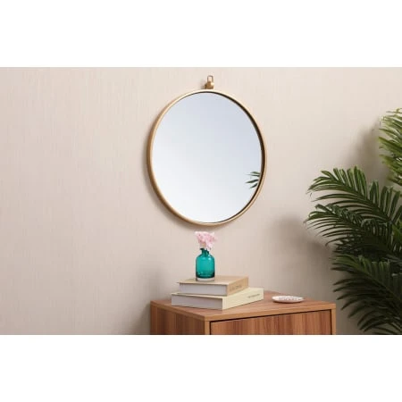 Eternity 18" Diameter Circular Beveled Metal Framed Bathroom Mirror 13 Eternity 18" Diameter Circular Beveled Metal Framed Bathroom Mirror - Image 11