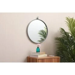 Eternity 18" Diameter Circular Beveled Metal Framed Bathroom Mirror 34 Eternity 18" Diameter Circular Beveled Metal Framed Bathroom Mirror -Bathroom Sales Store elegant lightingmr4718 alternate13