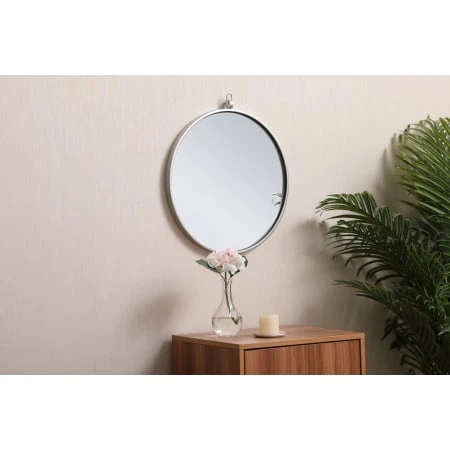 Eternity 18" Diameter Circular Beveled Metal Framed Bathroom Mirror 19 Eternity 18" Diameter Circular Beveled Metal Framed Bathroom Mirror - Image 17