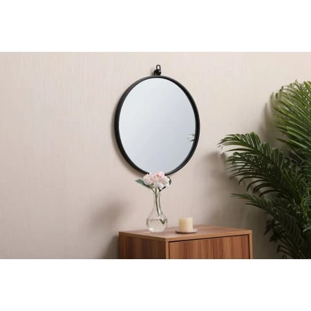 Eternity 18" Diameter Circular Beveled Metal Framed Bathroom Mirror 5 Eternity 18" Diameter Circular Beveled Metal Framed Bathroom Mirror - Image 3