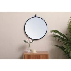 Eternity 18" Diameter Circular Beveled Metal Framed Bathroom Mirror 27 Eternity 18" Diameter Circular Beveled Metal Framed Bathroom Mirror -Bathroom Sales Store elegant lightingmr4718 alternate6
