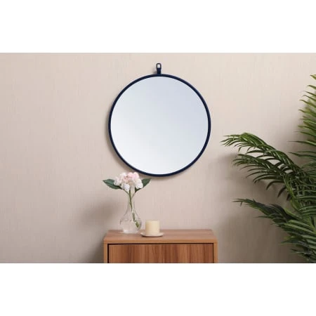 Eternity 18" Diameter Circular Beveled Metal Framed Bathroom Mirror 9 Eternity 18" Diameter Circular Beveled Metal Framed Bathroom Mirror - Image 7