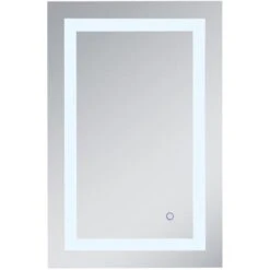Helios 30" X 20" Rectangular Frameless Wall Mounted Lighted Bathroom Mirror