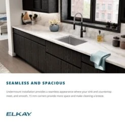 Crosstown 31-1/2" Undermount Double Basin Stainless Steel Kitchen Sink With Basin Rack And Basket Strainer 28 Crosstown 31-1/2" Undermount Double Basin Stainless Steel Kitchen Sink With Basin Rack And Basket Strainer -Bathroom Sales Store elkay ectru31179tc alternate view 508