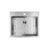 Crosstown 25" Drop In Single Basin Stainless Steel Kitchen Sink With Basin Rack -Bathroom Sales Store elkay ectsr25229tbg1 9219171