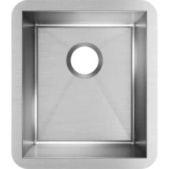 Crosstown 16" Undermount Single Basin Stainless Steel Kitchen Sink