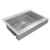 Dart Canyon 35-7/8" Farmhouse Single Basin Stainless Steel Kitchen Sink With Basin Rack -Bathroom Sales Store elkay eldssf36279dbg 7767908