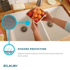 Quartz Classic 15-3/4" Undermount Single Basin Quartz Composite Bar Sink With Basin Rack And Basket Strainer -Bathroom Sales Store elkay elg1616c alternate image 598