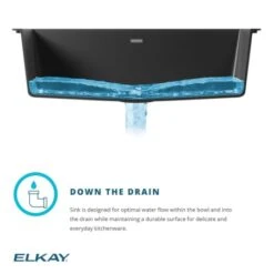Quartz Classic 15-3/4" Undermount Single Basin Quartz Composite Bar Sink With Basin Rack And Basket Strainer -Bathroom Sales Store elkay elg1616c alternate image 599