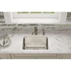 Lustertone 23-1/2" Undermount Single Basin Stainless Steel Kitchen Sink -Bathroom Sales Store elkay eluh2115 alternate view 2045