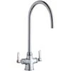 1.5 GPM Deck Mounted Double Lever Handle Utility Faucet With Brass Handles -Bathroom Sales Store elkay lk500lgn08l2 7844507
