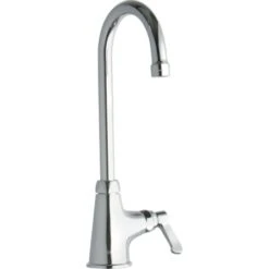 1.5 GPM Deck Mounted Single Handle Utility Faucet With Metal Handles