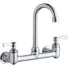 1.5 GPM Wall Mounted Double Handle Laundry Faucet With Metal Handles