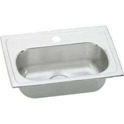 Gourmet 19-1/2" Single Basin Drop In Stainless Steel Bar Sink