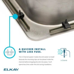 Gourmet 13" Single Basin Drop In Stainless Steel Bar Sink 15 Gourmet 13" Single Basin Drop In Stainless Steel Bar Sink -Bathroom Sales Store elkay lrad131645 u channel infographic 7209